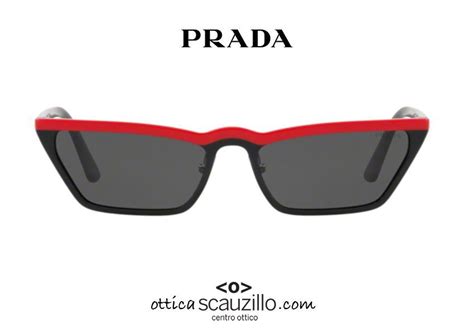 Prada™ Catwalk PR 19US YVH5S0 58 Red Black Sunglasses